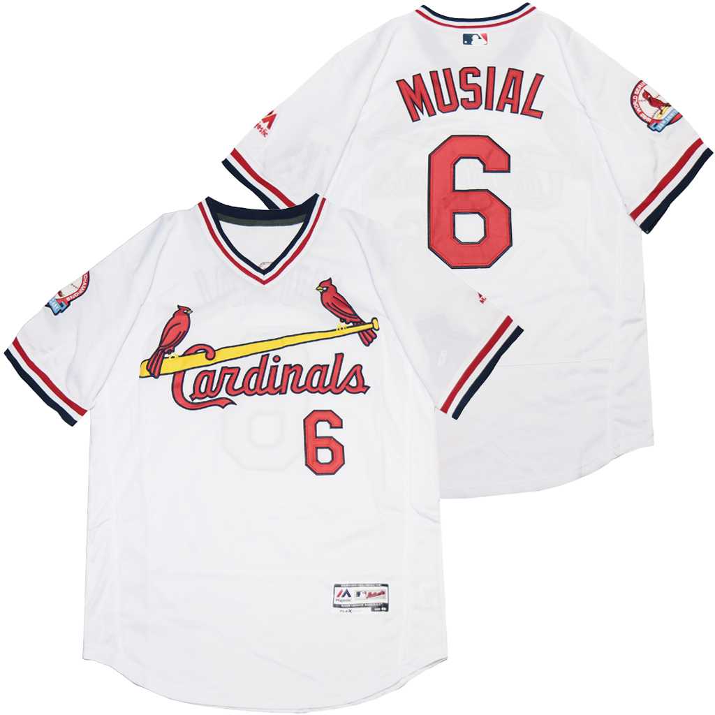 Cardinals 6 Stan Musial White Flexbase Jersey,We sell and wholesale Cardinals 6 Stan Musial White Flexbase Jersey on line form chian!